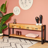 Konsolentisch Boaz Natur Mangoholz 180 cm