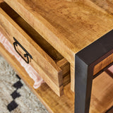 Konsolentisch Boaz Natur Mangoholz 180 cm