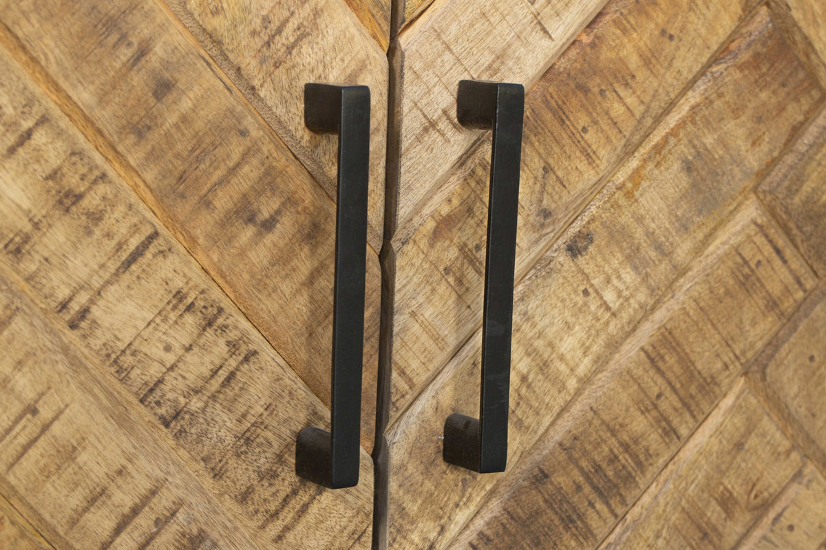 TV-Lowboard Arlington Natur Mangoholz 240 cm