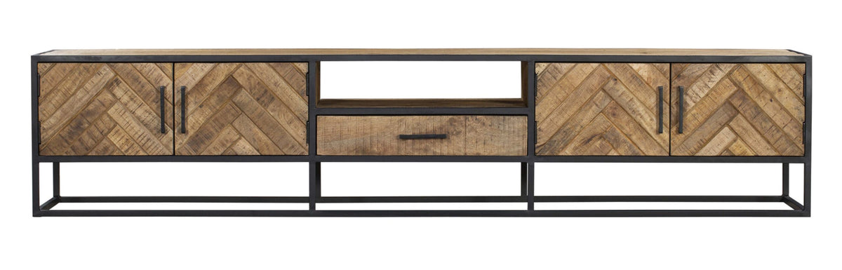 TV-Lowboard Arlington Natur Mangoholz 240 cm