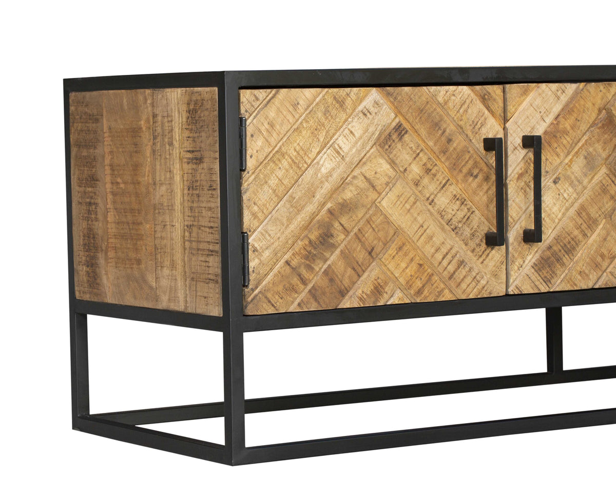 TV-Lowboard Arlington Natur Mangoholz 240 cm