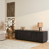 TV-Lowboard Brussel Schwarz Mangoholz 150 cm