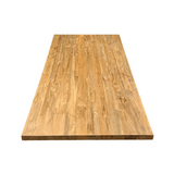 Plateau de table en teck Serang, bord droit de 5 cm, en 180, 200, 220, 240, 260, 280 et 300 cm