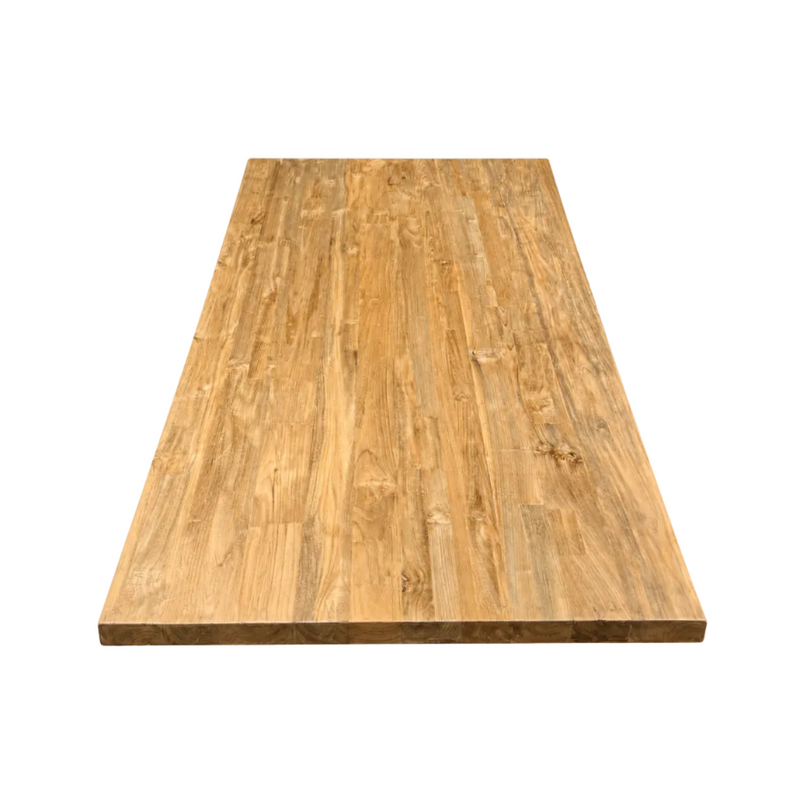 Teakholz Tischplatte Serang Gerade Kante 5cm in 180 200 220 240 260 280 und 300 cm
