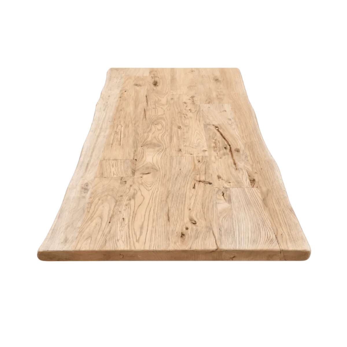 Plateau de table en orme Kaarst, bord naturel 5 cm, en 8 tailles, recyclé et rustique