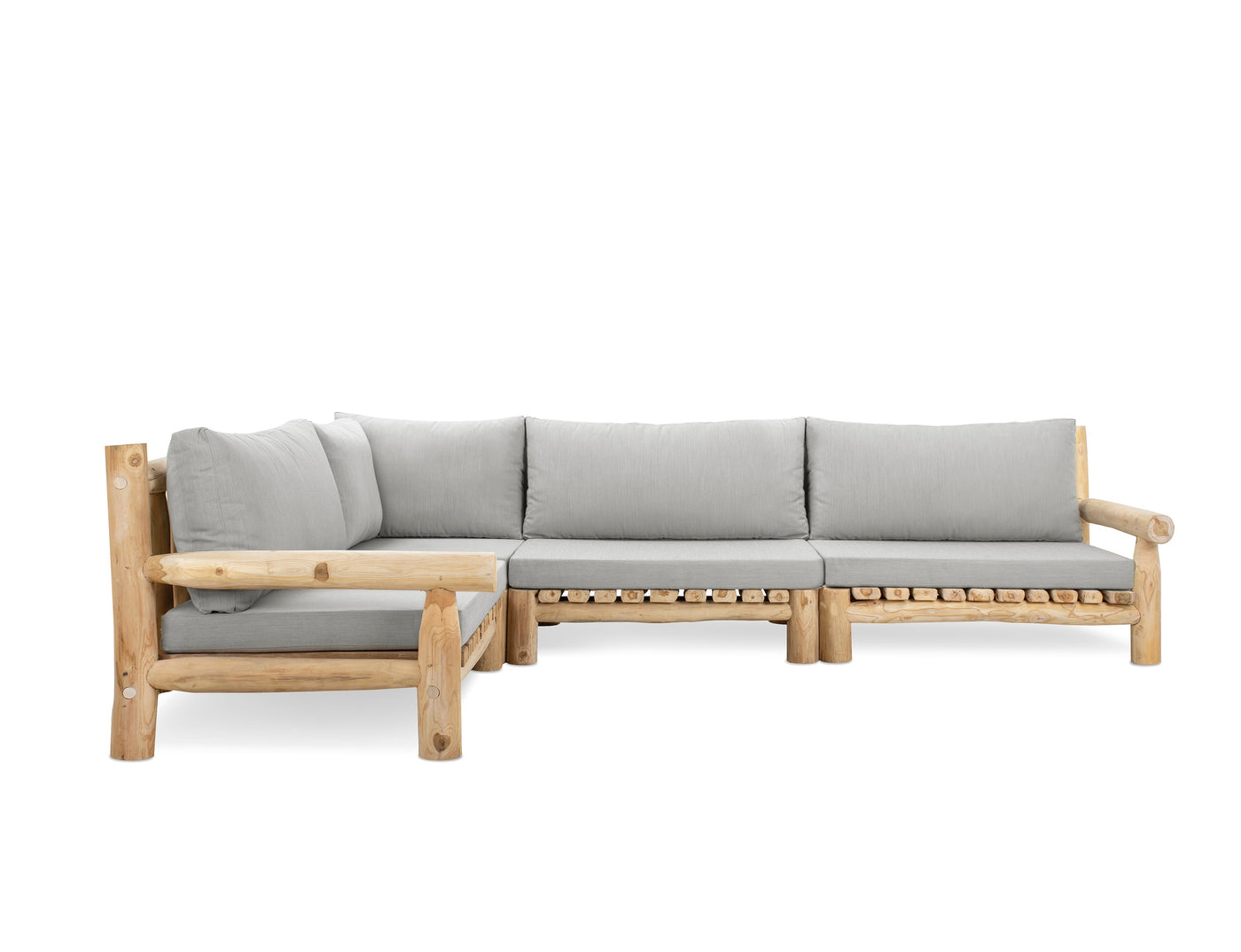 Barney Eckbank-Set, Teakholz