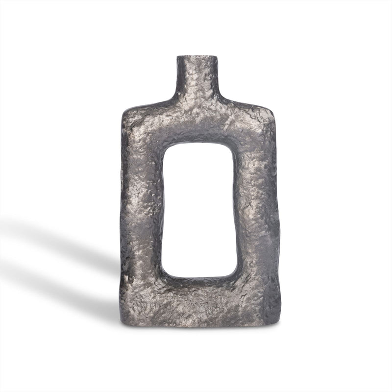 Vase länglich Silber