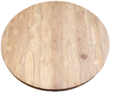 Runde Tischplatte Massives Teakholz