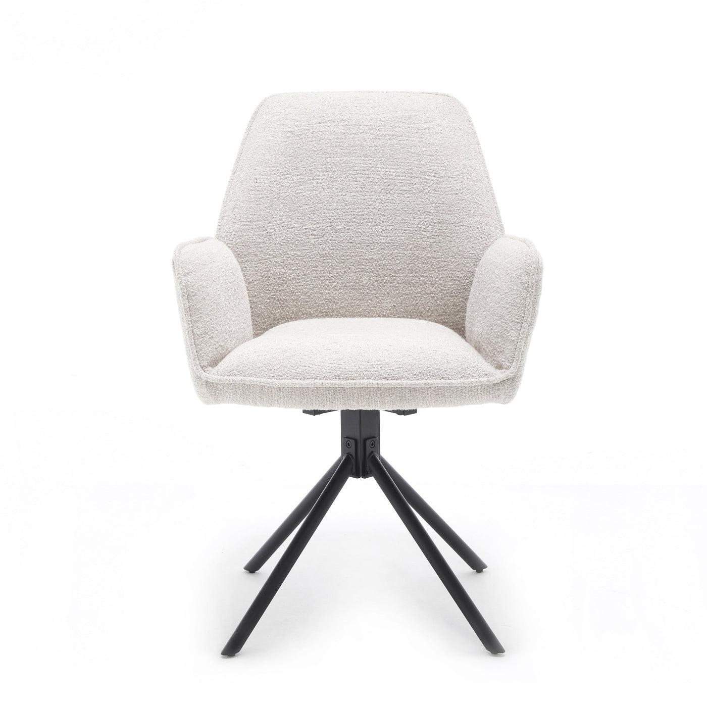 Noah Esszimmerstuhl Bouclé Beige, 2er-Set