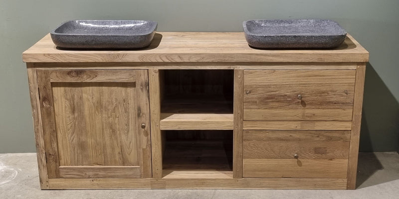 Kaya Doppelwaschbecken Unterschrank Doppelt