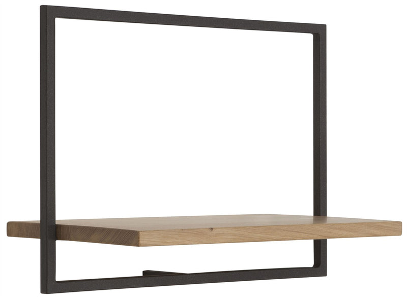 SHELFMATE Typ C Wandregal Eiche geölt Industrial Möbel Metall Hängeregal Regal Look Holz