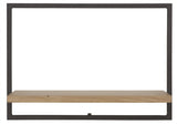 SHELFMATE Typ C Wandregal Eiche geölt Industrial Möbel Metall Hängeregal Regal Look Holz