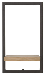 SHELFMATE Typ E Wandregal Eiche geölt Industrial Möbel Metall Hängeregal Industrie Stil Regal Holz
