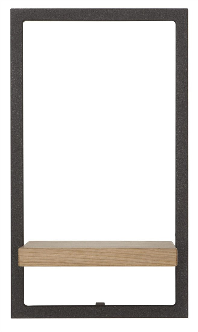 SHELFMATE Typ E Wandregal Eiche geölt Industrial Möbel Metall Hängeregal Industrie Stil Regal Holz