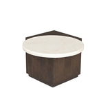 Beistelltisch Numa Braun Marmor 60 cm