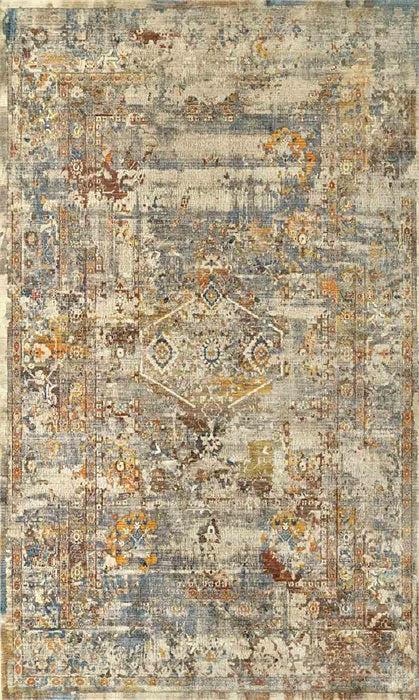 Teppich Vintage Industrial Multicolor Erdfarben in 2 Größen