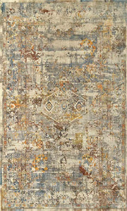 Teppich Vintage Industrial Multicolor Erdfarben in 2 Größen