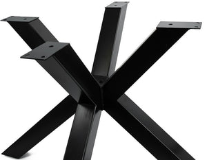 Alex Spider Metall Gestell schwarz lackiert für Tischplatten bis 200 cm 2