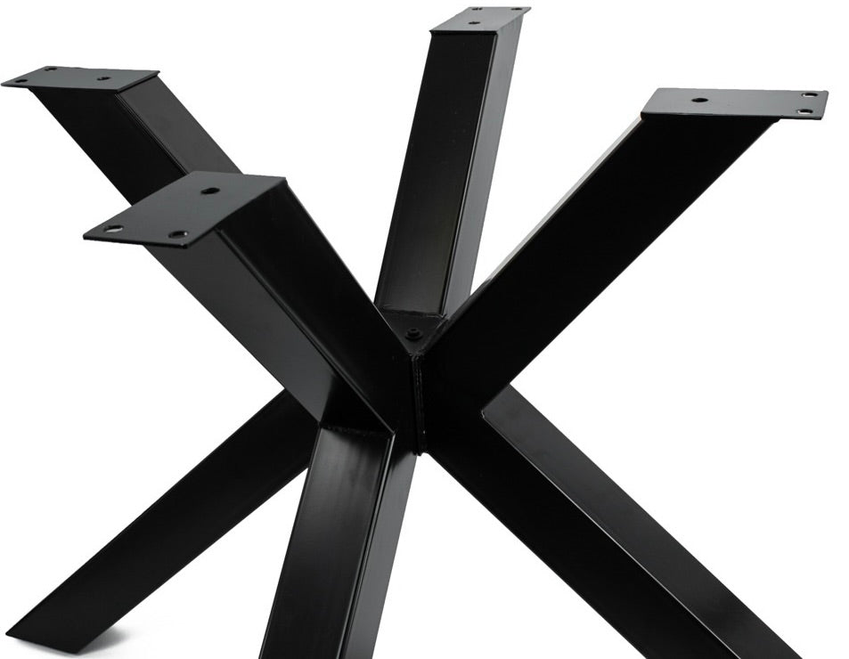 Sören Spider Metall Gestell schwarz lackiert für runde Tischplatten 3