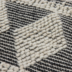 Design Teppich Kiety beige schwarz Modern 2 Größen Baumwolle