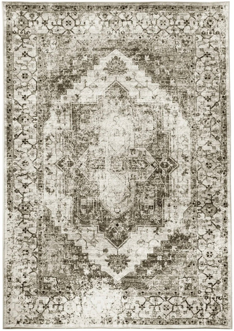 Teppich Sarah Vintage creme braun grau in 2 Größen