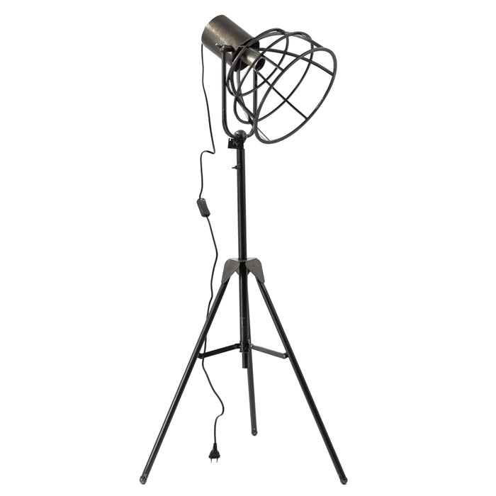 Stehlampe Industrial Satelit schwarz Dreifuss