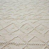 Design Fransenteppich Dev beige Modern 2 Größen Baumwolle