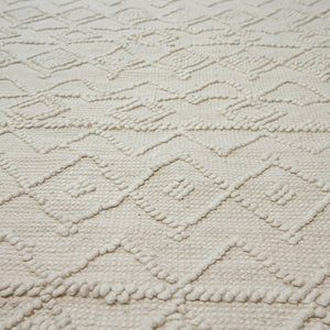 Design Fransenteppich Dev beige Modern 2 Größen Baumwolle