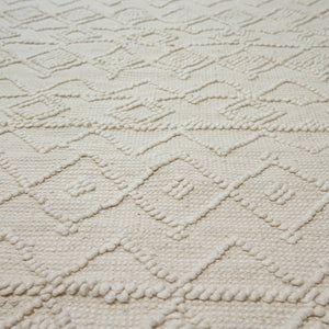 Design Fransenteppich Dev beige Modern 2 Größen Baumwolle