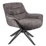 Samt Drehsessel Lounge Sessel anthrazit rosa/ pink grün Industrial 3 Farben