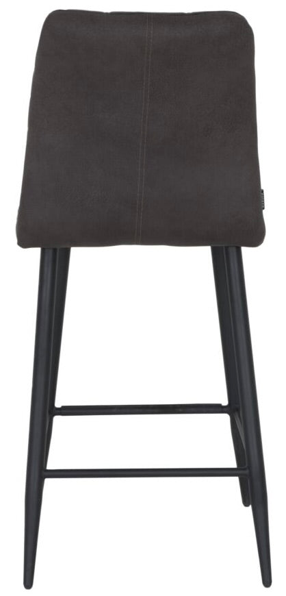 Mikrofaser Barstuhl Dexy in 3 Farben Anthrazit Cognac Braun und Olivgrün