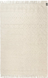 Design Fransenteppich Dev beige Modern 2 Größen Baumwolle