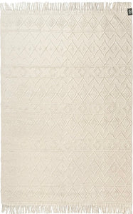 Design Fransenteppich Dev beige Modern 2 Größen Baumwolle