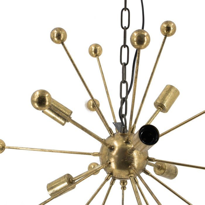 Industrial Hängelampe und Pendelleuchte Atomium Sputnik III Metall in 2 Farben