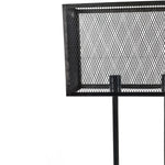 Lade das Bild in den Galerie-Viewer, Industrial Stehlampe con Gaze Metall schwarz mit Gitter
