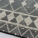 Lade das Bild in den Galerie-Viewer, Design Teppich Kiety beige schwarz Modern 2 Größen Baumwolle
