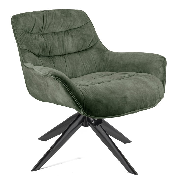 Samt Drehsessel Lounge Sessel anthrazit rosa/ pink grün Industrial 3 Farben