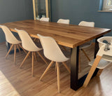 Sven U Piètement métallique laqué noir pour plateaux de table