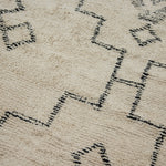 Lade das Bild in den Galerie-Viewer, Design Teppich Andi beige schwarz Modern 2 Größen Baumwolle
