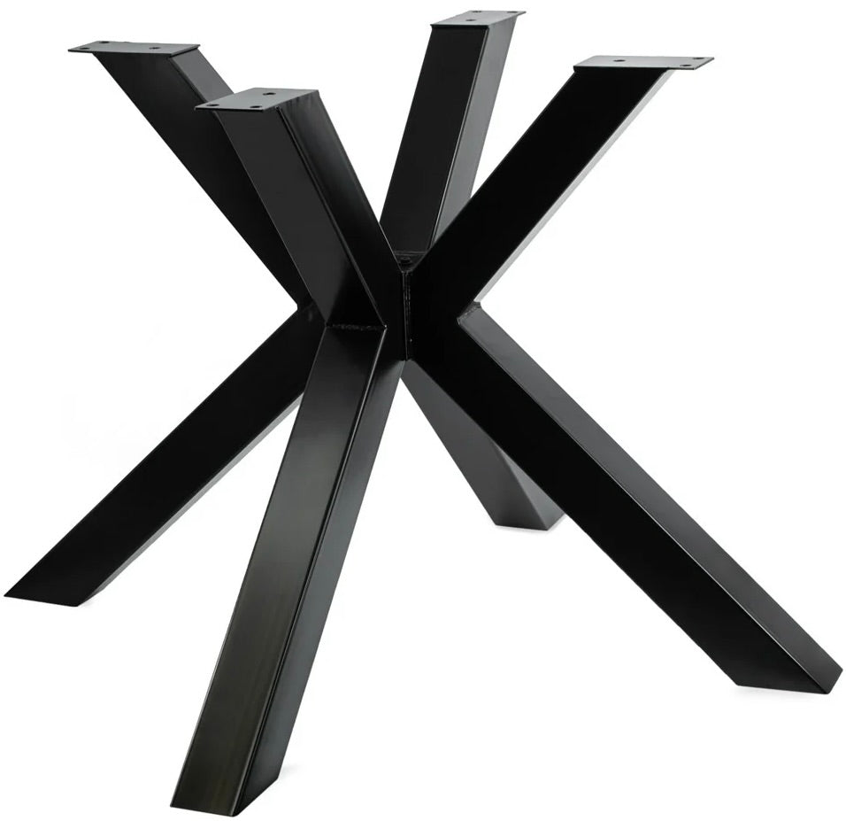 Sören Spider Metall Gestell schwarz lackiert für runde Tischplatten 1