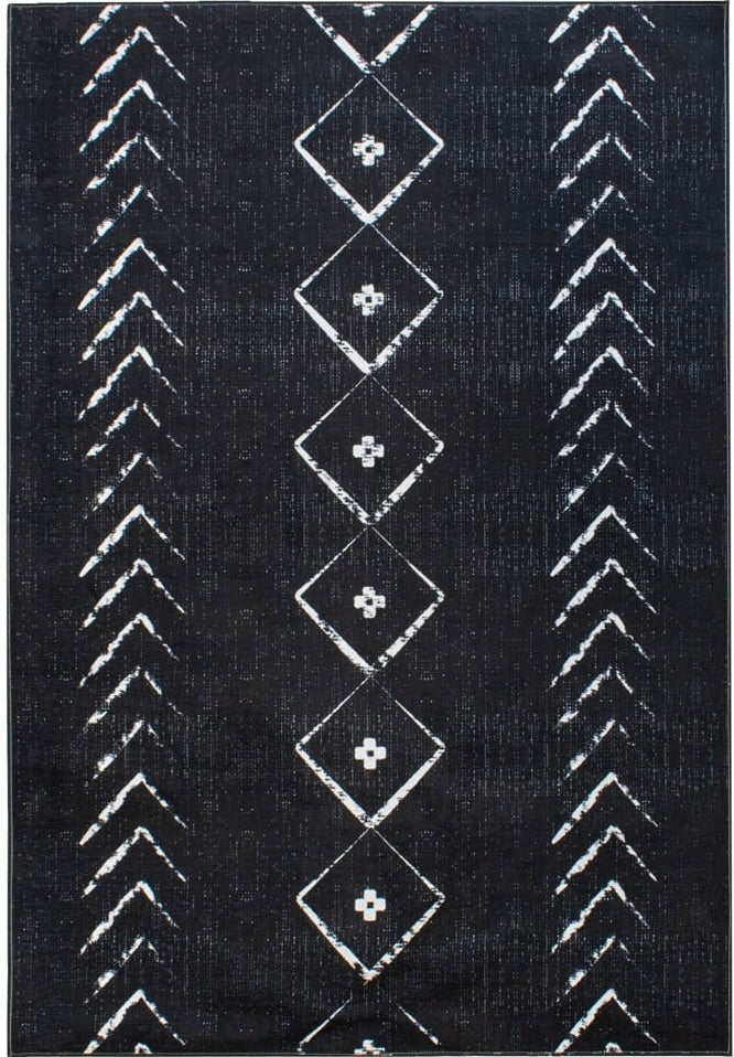 Teppich Uli Modern schwarz weiss 160x230cm