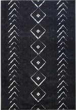 Lade das Bild in den Galerie-Viewer, Teppich Uli Modern schwarz weiss 160x230cm
