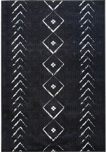 Teppich Uli Modern schwarz weiss 160x230cm