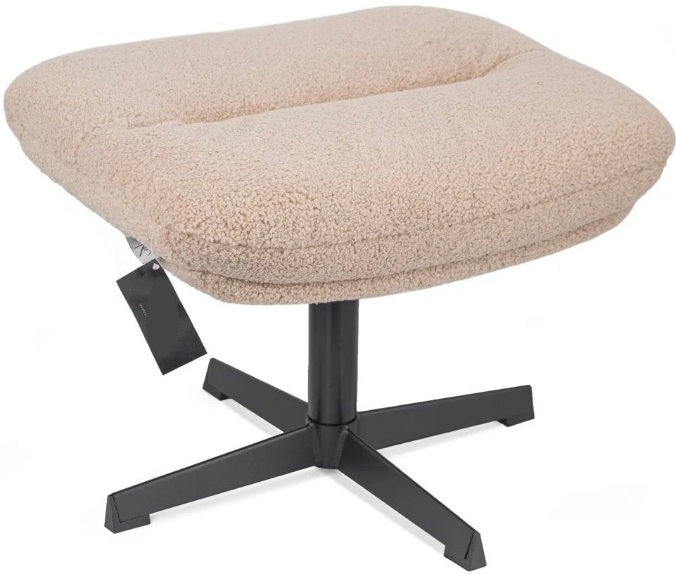 Design Drehsessel Sam Teddy Besucher Chill Sessel Wohnzimmer 5 Farben & Hocker