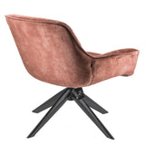 Samt Drehsessel Lounge Sessel anthrazit rosa/ pink grün Industrial 3 Farben