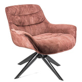 Samt Drehsessel Lounge Sessel anthrazit rosa/ pink grün Industrial 3 Farben