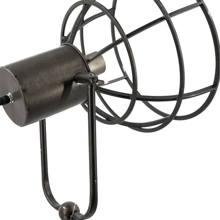 Stehlampe Industrial Satelit schwarz Dreifuss