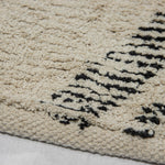 Lade das Bild in den Galerie-Viewer, Design Teppich Andi beige schwarz Modern 2 Größen Baumwolle
