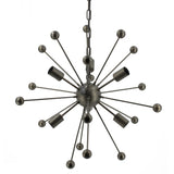 Industrial Hängelampe und Pendelleuchte Atomium Sputnik III Metall in 2 Farben