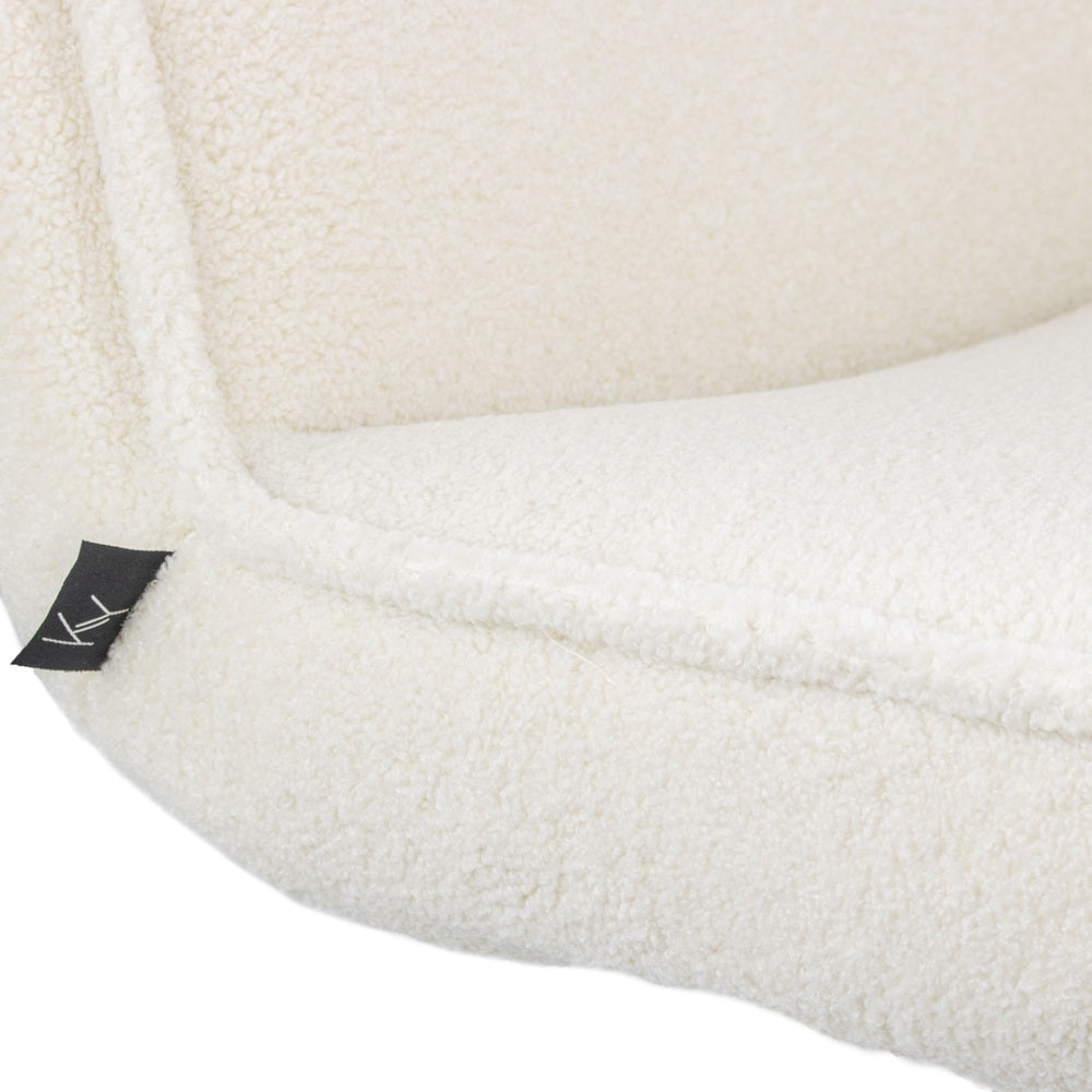 Design Drehsessel Sam Teddy Besucher Chill Sessel Wohnzimmer 5 Farben & Hocker